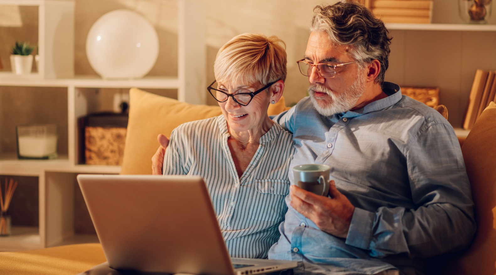 older couple on the computer